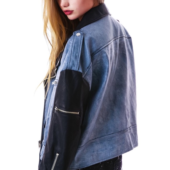 UNIF Vegan Leather Moto Jacket - Picture 2 of 6